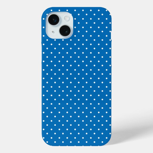 Seamless blue background polka dot pattern  Case-Mate iPhone case (Back)