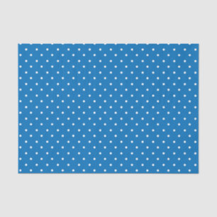 Seamless blue background polka dot pattern tissue paper