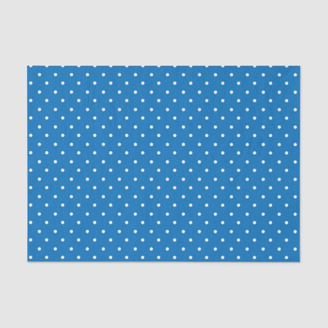 Seamless blue background polka dot pattern  tissue paper (Front)