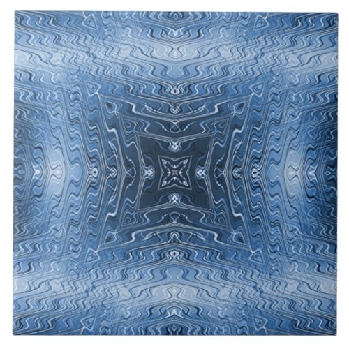 Seamless Blue Decorative Ceramic Tile