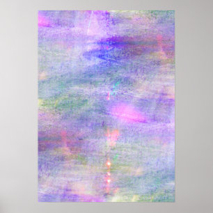 seamless blue, pink background yellow watercolor poster