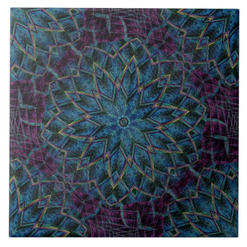Seamless Blue purple Ceramic Tile