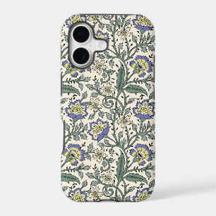 Seamless blue, yellow, and white floral pattern  iPhone 17 case