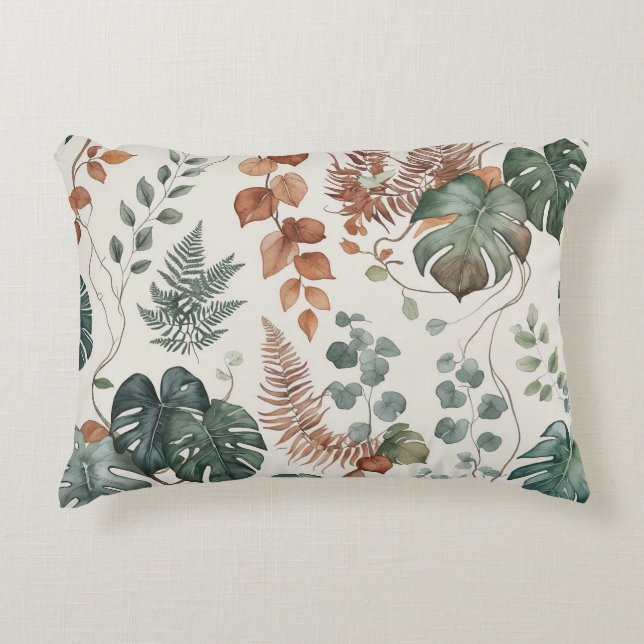 Seamless boho botanical pattern Flowers  Accent Pillow (Front)