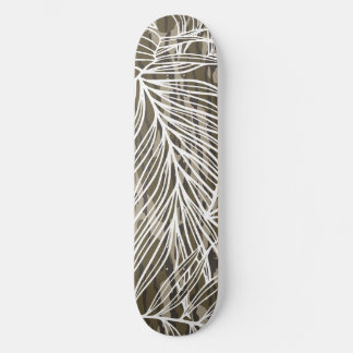 Seamless Botanical Bottom Lands Camo Skateboard