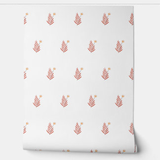 seamless botanical simple pattern in flat minimali wallpaper