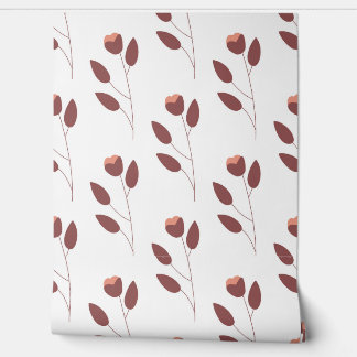 seamless botanical  simple pattern with flowers wallpaper 