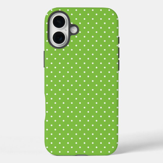 Seamless  bright lime polka dot pattern  Case-Mate iPhone case (Back)