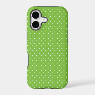 Seamless bright lime polka dot pattern iPhone 17 case