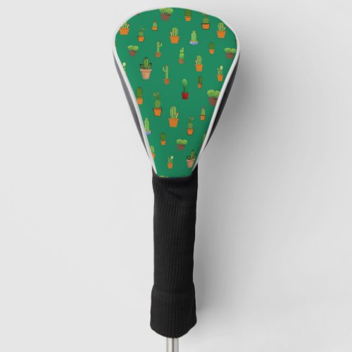 Seamless Cactus Pattern Shapes and Patterns  Golf Head Cover