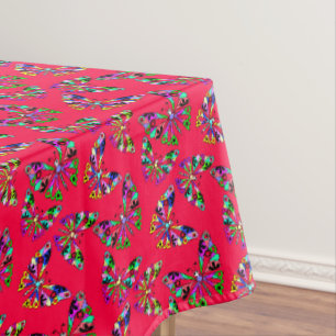 Seamless cartoon cute fun kids abstract buttefly p tablecloth