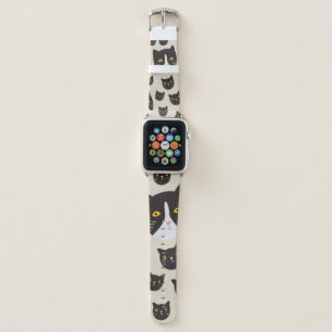 Seamless cat pattern/ apple watch band