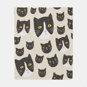 Seamless cat pattern/ fleece blanket