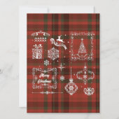 Seamless Checkered Christmas Decoration Red-White (Front)