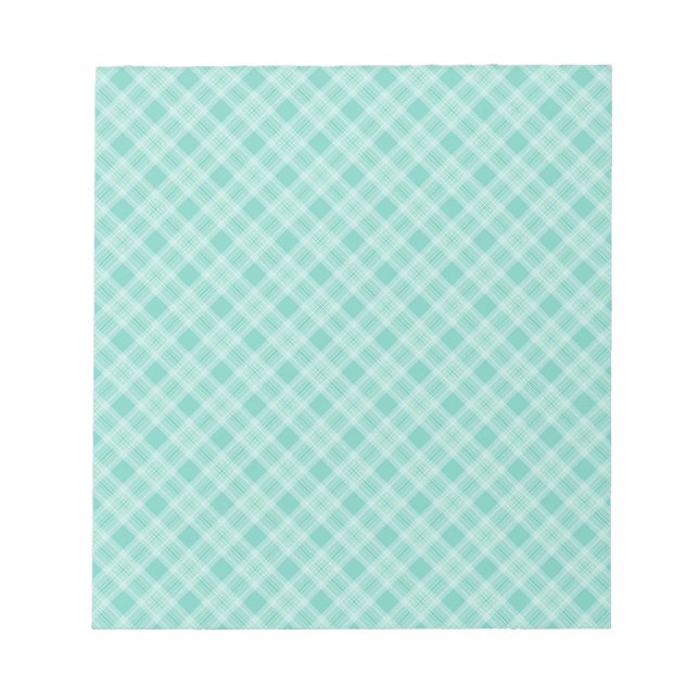 Seamless checkered pattern print notepad (Front)