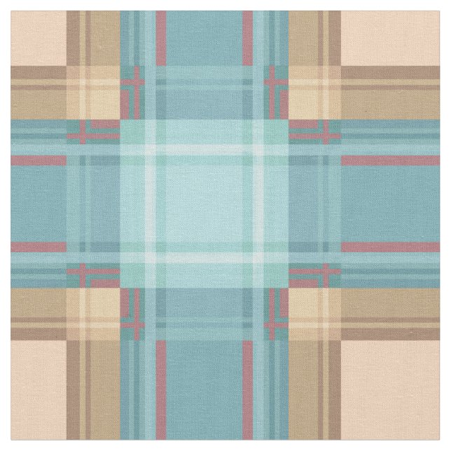 Seamless checkered plaid abstract squares geometri fabric (Close Up)