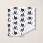 Seamless chicken pattern wash cloth