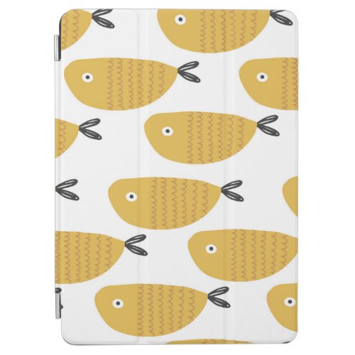 Seamless childish pattern with funny fishes Creat iPad Air Cover