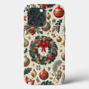 Seamless Christmas Decoration iPhone 13 Pro Case