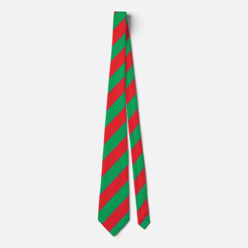 Seamless Christmas Stripe Pattern  Neck Tie