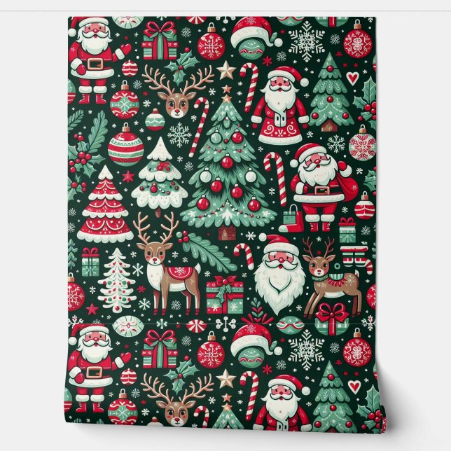 Seamless CHRISTMAS Wallpaper (Unrolling)