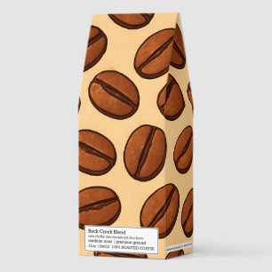 Seamless Coffee Bean Pattern