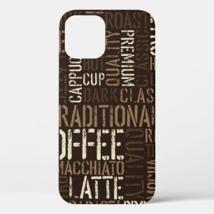 Seamless coffee experience pattern iPhone 12 case