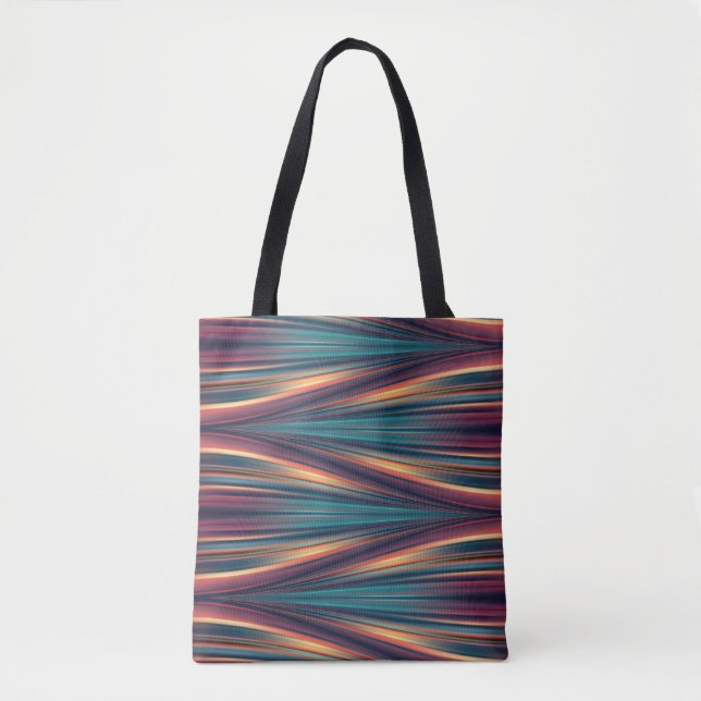 Seamless color flow pattern on totte bag (Front)
