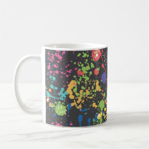 Seamless colored grunge pattern with watercolor sp coffee mug