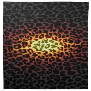 Seamless colorful animal skin texture of leopard 2 napkin