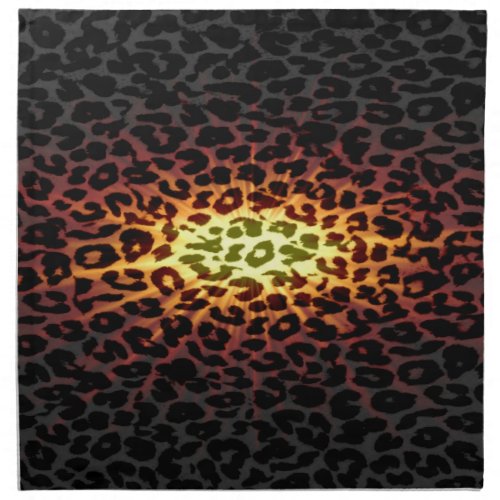 Seamless colorful animal skin texture of leopard 2 napkin