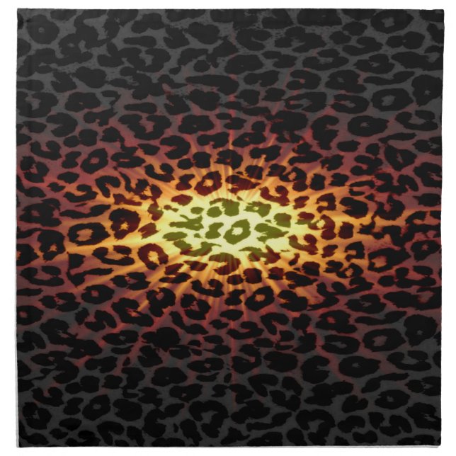 Seamless colorful animal skin texture of leopard 2 napkin (Front)