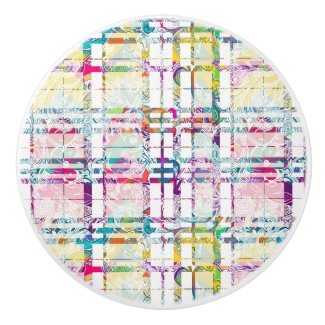Seamless Colorful Plaid Over Print