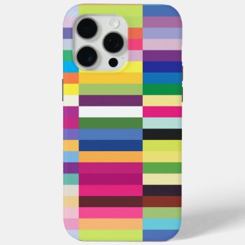 Seamless Colorful Striped Pattern Iphone 15 Pro Max Case by wheresmymojo at Zazzle
