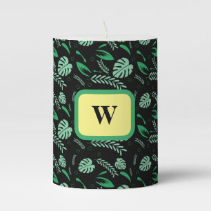 Seamless Colorful Summer Patterns-Floral-Custom Pillar Candle