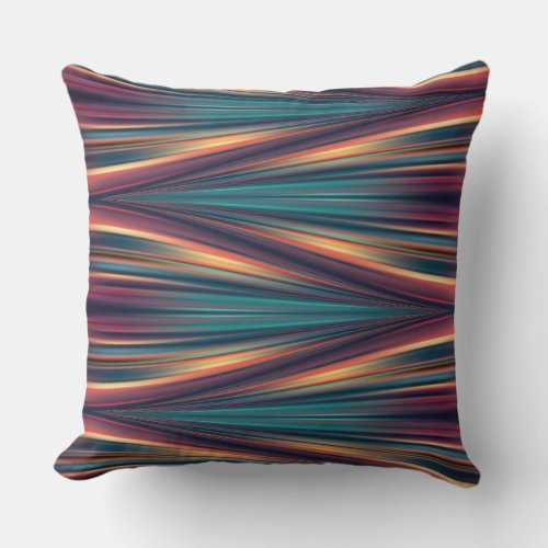 Seamless colors flow pattern on throw pillow
