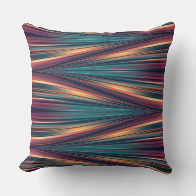 Seamless colors flow pattern on throw pillow (Front)