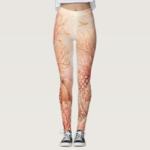 Seamless Coral Reef Mysticism Leggings