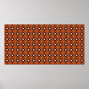 Seamless creative pattern with hand draw geometric poster