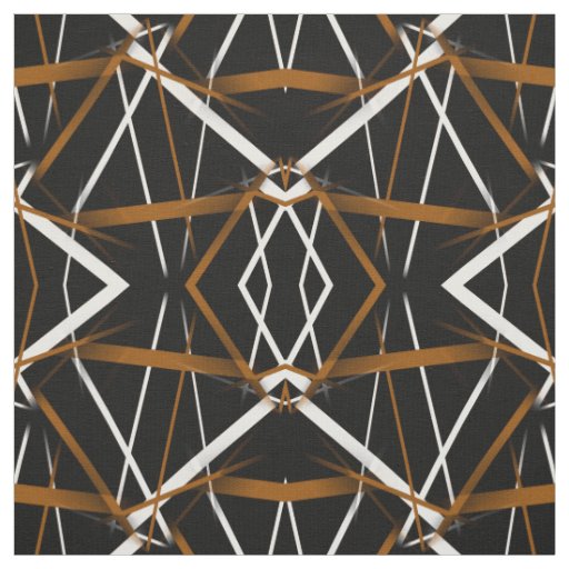 Seamless Criss Cross Sienna Brown and White Lines Fabric