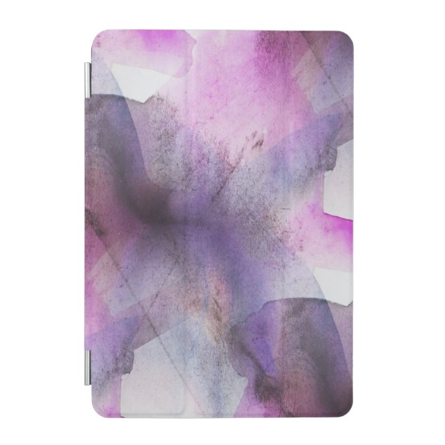 seamless cubism purple abstract art iPad mini cover (Front)