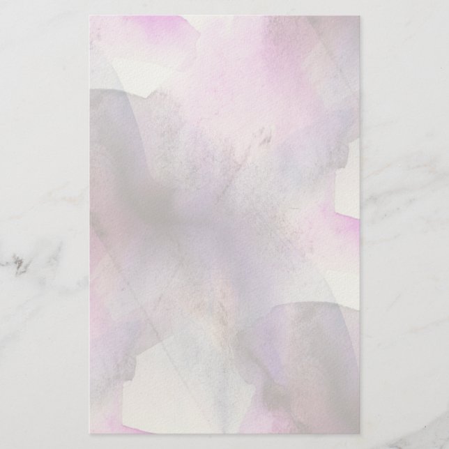 seamless cubism purple abstract art stationery (Front)