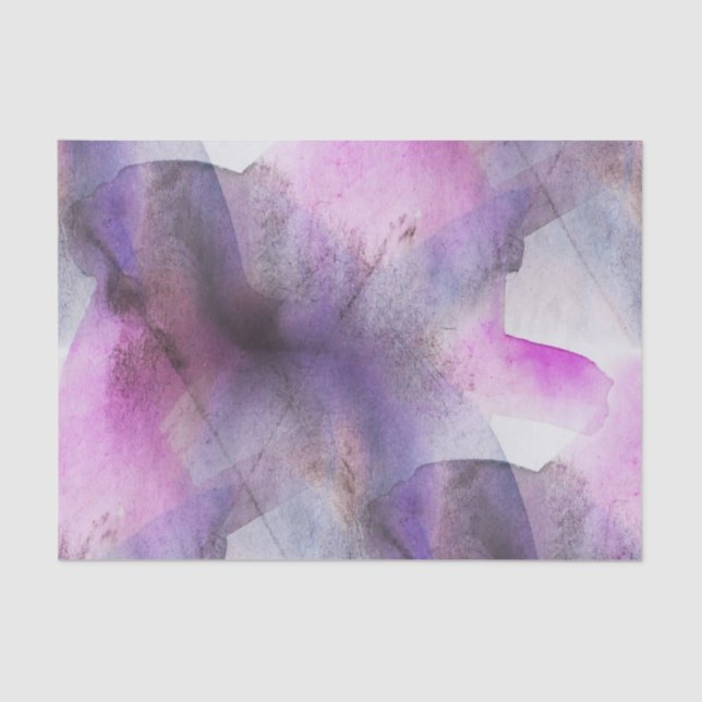 seamless cubism purple abstract art tissue paper (Front)