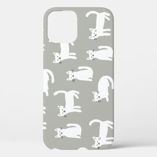 Seamless cute cats pattern, playful design. Case-Mate iPhone case (Back)
