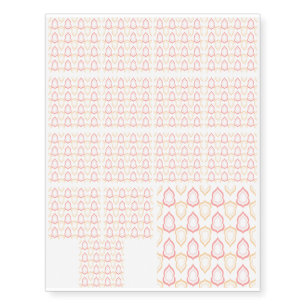 Seamless damask pattern temporary tattoos