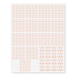 Seamless damask pattern temporary tattoos