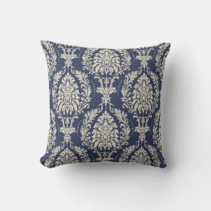 Seamless damask wallpaper. Seamless vintage patter Throw Pillow