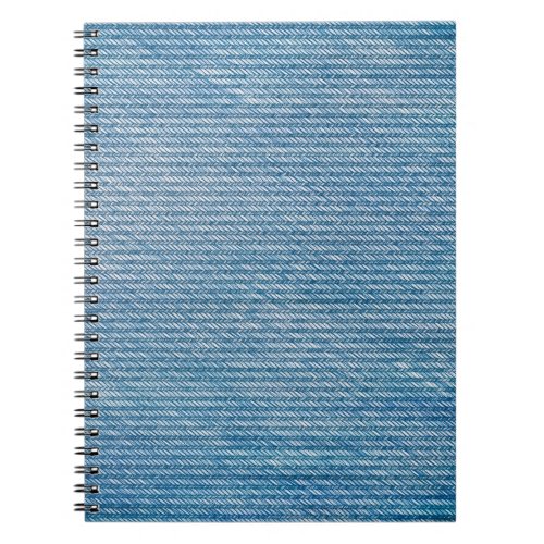 Seamless denim texture in jeans blue notebook