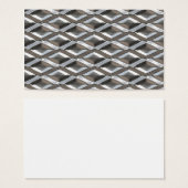 Seamless Diamond Shaped Chrome Plated Metal (Front & Back)