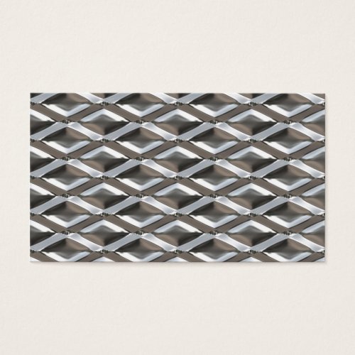 Seamless Diamond Shaped Chrome Plated Metal Business Cards